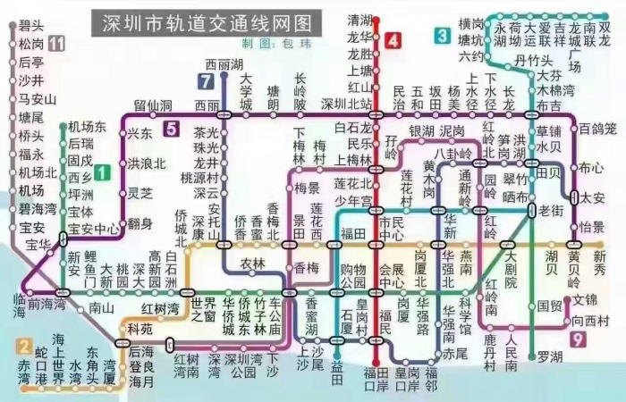 从深圳各火车站及机场乘车到我公司详细线路